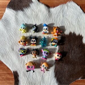 Disney Doorables Lot Of 14 Let’s Party Pixel Perfect Stitch Joy Alice Lucifer